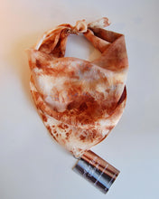 Load image into Gallery viewer, Botanically Dyed Silk Bandana - Habotai Silk