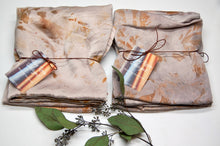 Load image into Gallery viewer, KING SIZE Botanically Dyed Mulberry Silk Pillowcase