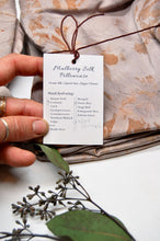 Load image into Gallery viewer, KING SIZE Botanically Dyed Mulberry Silk Pillowcase