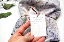 Load image into Gallery viewer, Botanically Dyed Mulberry Silk Pillowcase