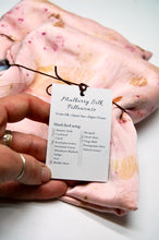Load image into Gallery viewer, Botanically Dyed Mulberry Silk Pillowcase