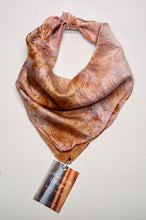 Load image into Gallery viewer, Botanically Dyed Silk Bandana - Charmeuse Silk