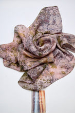 Load image into Gallery viewer, Botanically Dyed Silk Bandana - Habotai Silk