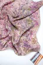 Load image into Gallery viewer, Botanically Dyed Silk Bandana - Habotai Silk