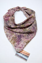 Load image into Gallery viewer, Botanically Dyed Silk Bandana - Habotai Silk