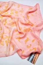 Load image into Gallery viewer, Botanically Dyed Silk Bandana - Habotai Silk