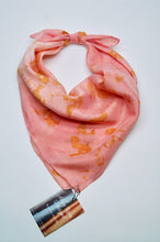 Load image into Gallery viewer, Botanically Dyed Silk Bandana - Habotai Silk