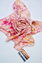 Load image into Gallery viewer, Botanically Dyed Silk Bandana - Habotai Silk