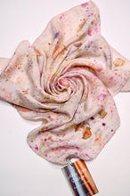 Load image into Gallery viewer, Botanically Dyed Silk Bandana - Habotai Silk