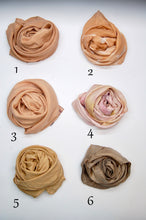 Load image into Gallery viewer, Botanically Dyed Silk Bandana - Habotai Silk