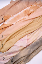 Load image into Gallery viewer, Botanically Dyed Silk Bandana - Habotai Silk