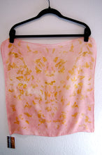 Load image into Gallery viewer, Botanically Dyed Silk Bandana - Habotai Silk