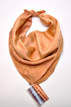 Load image into Gallery viewer, Botanically Dyed Silk Bandana - Charmeuse Silk