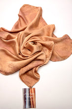 Load image into Gallery viewer, Botanically Dyed Silk Bandana - Charmeuse Silk