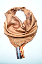 Load image into Gallery viewer, Botanically Dyed Silk Bandana - Charmeuse Silk