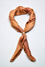 Load image into Gallery viewer, Botanically Dyed Silk Bandana - Charmeuse Silk