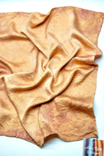 Load image into Gallery viewer, Botanically Dyed Silk Bandana - Charmeuse Silk
