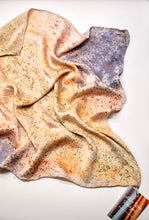 Load image into Gallery viewer, Botanically Dyed Silk Bandana - Charmeuse Silk