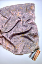 Load image into Gallery viewer, Botanically Dyed Silk Bandana - Charmeuse Silk