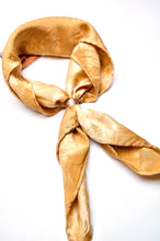 Load image into Gallery viewer, Botanically Dyed Silk Bandana - Charmeuse Silk