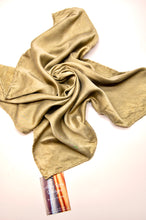 Load image into Gallery viewer, Botanically Dyed Silk Bandana - Charmeuse Silk