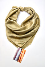 Load image into Gallery viewer, Botanically Dyed Silk Bandana - Charmeuse Silk