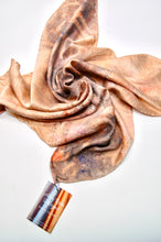 Load image into Gallery viewer, Botanically Dyed Silk Bandana - Charmeuse Silk