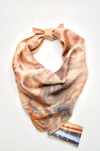 Load image into Gallery viewer, Botanically Dyed Silk Bandana - Charmeuse Silk