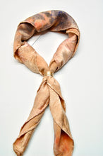 Load image into Gallery viewer, Botanically Dyed Silk Bandana - Charmeuse Silk