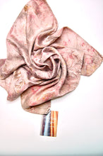 Load image into Gallery viewer, Botanically Dyed Silk Bandana - Charmeuse Silk
