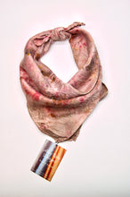 Load image into Gallery viewer, Botanically Dyed Silk Bandana - Charmeuse Silk