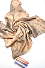 Load image into Gallery viewer, Botanically Dyed Silk Bandana - Charmeuse Silk