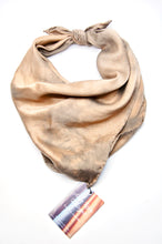 Load image into Gallery viewer, Botanically Dyed Silk Bandana - Charmeuse Silk