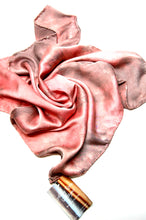 Load image into Gallery viewer, Botanically Dyed Silk Bandana - Charmeuse Silk