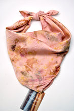 Load image into Gallery viewer, Botanically Dyed Silk Bandana - Charmeuse Silk