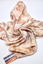 Load image into Gallery viewer, Botanically Dyed Silk Bandana - Charmeuse Silk