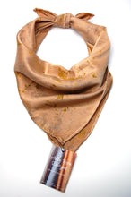 Load image into Gallery viewer, Botanically Dyed Silk Bandana - Charmeuse Silk