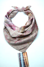 Load image into Gallery viewer, Botanically Dyed Silk Bandana - Charmeuse Silk