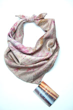 Load image into Gallery viewer, Botanically Dyed Silk Bandana - Charmeuse Silk