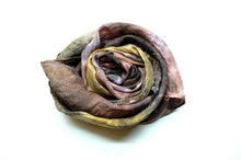Load image into Gallery viewer, Botanically Dyed Silk Wild Rag - Habotai Silk