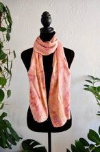 Load image into Gallery viewer, Botanically Dyed Silk Scarf - Charmeuse Silk