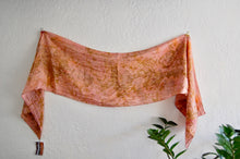 Load image into Gallery viewer, Botanically Dyed Silk Scarf  - Habotai Silk