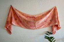 Load image into Gallery viewer, Botanically Dyed Silk Scarf - Charmeuse Silk