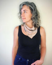 Load image into Gallery viewer, Botanically Dyed Silk Bandana - Habotai Silk