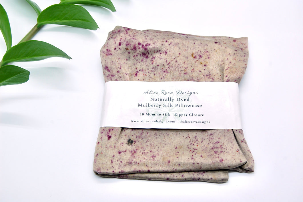 Botanically Dyed Mulberry Silk Pillowcase