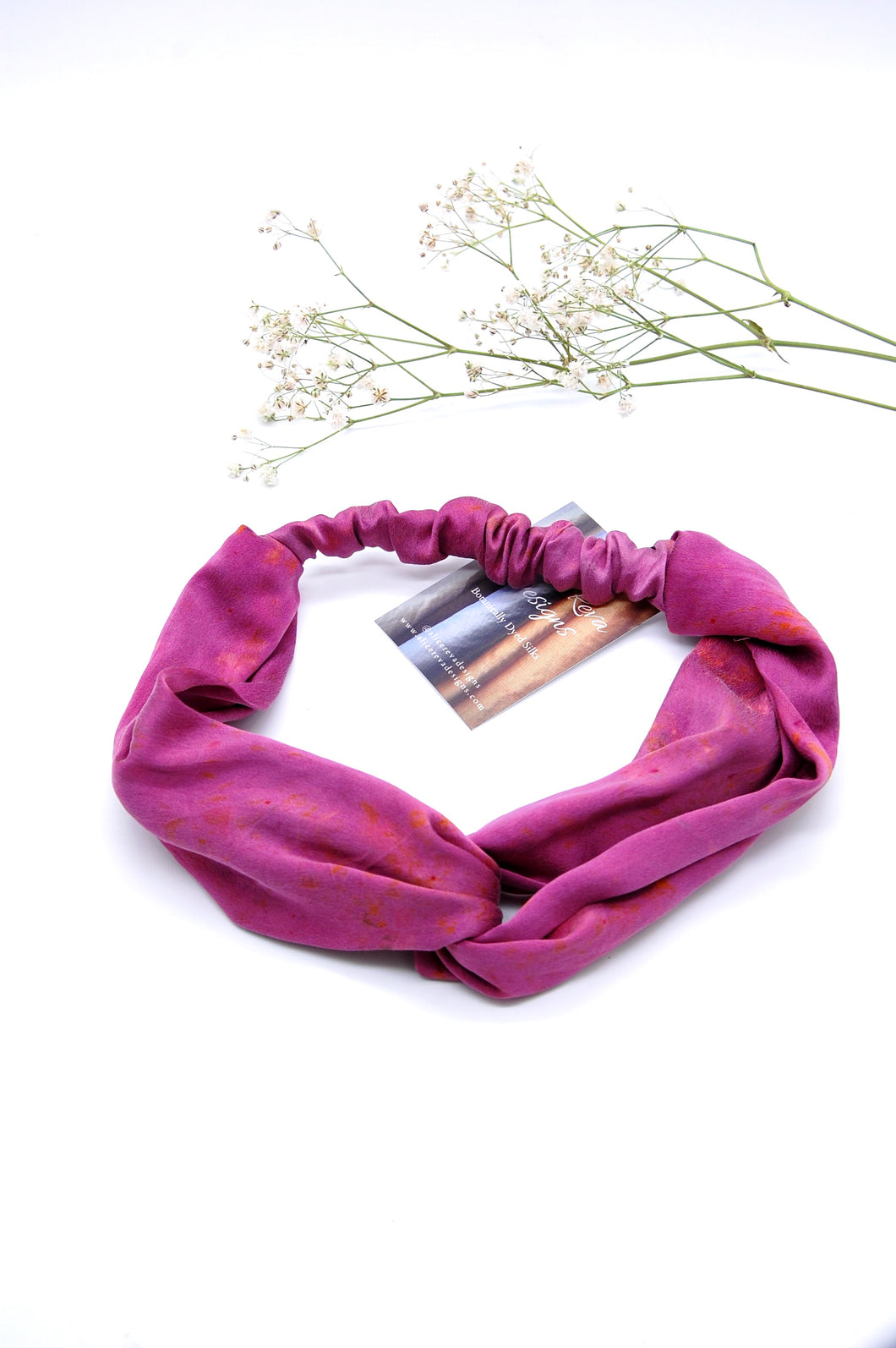 Botanically Dyed Silk Headbands