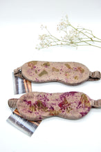 Load image into Gallery viewer, Botanically Dyed Mulberry Silk Eye Mask
