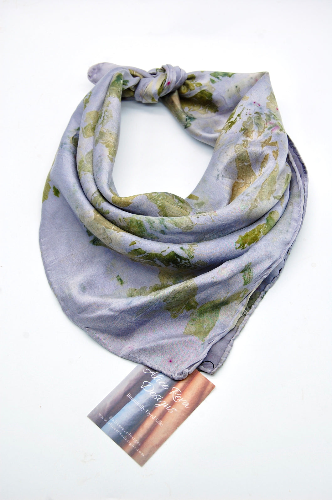 Botanically Dyed Silk Bandana