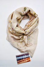Load image into Gallery viewer, Botanically Dyed Silk Wild Rag - Habotai Silk
