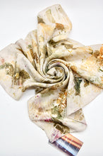 Load image into Gallery viewer, Botanically Dyed Silk Bandana  - Habotai Silk
